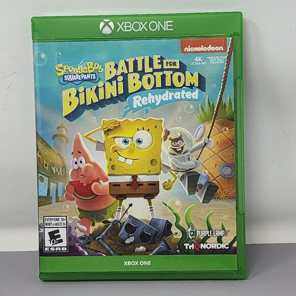 SpongeBob SquarePants Battle For Bikini Bottom Rehydrated Xbox One Game Untested - Picture 1 of 6